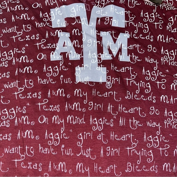 Vintage Y2K early 2000s Deadstock Women’s Texas A&M Top All Over Print - Picture 2 of 2